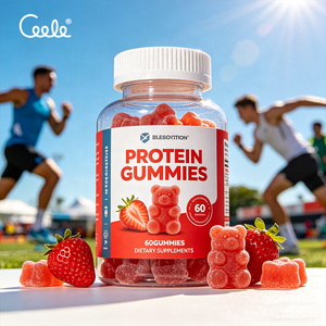 Caramelle Gommose Proteiche Halal Portatili, Integratore Energetico Naturale che Migliora le Prestazioni Sportive Durante le Sessioni di Allenamento Quotidiane - Product Image 3