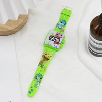 Montre électronique LED de dessin animé à logo personnalisé d'usine 2025, montre numérique pour enfants, montre de sport pour garçons et filles