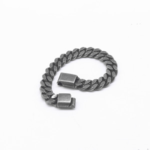 Bracelet chaîne en acier inoxydable Yunnique pour hommes, métal 316L, finition vieillie, design géométrique, bijoux tendance fabriqués à Guangzhou - Product Image 2
