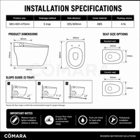 Siège de toilette intelligent électronique avec cuvette en céramique, fixation au sol, chasse d'eau par siphon, siphon en S, télécommande, siège chauffant, lavage des fesses
