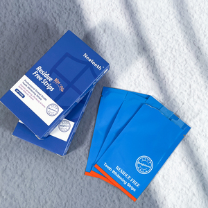 Bandes blanchissantes pour les dents avec logo personnalisé, 3HP, blanchiment rapide, 14 traitements pour les taches jaunes - Product Image 4