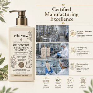 Wholesale Botanical Oil Control Liquid <b>Shampoo</b> with Ginger & Platycladus Polygonum 2-IN-1 Formula for Oily Hair - Product Image 3