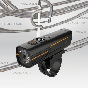 Nouveau phare de vélo de route LED rechargeable de type C, ABS, étanche IPx4, capteur nocturne, alimenté par batterie, phare <span class=keywords><strong>avant</strong></span> de vélo - Product Image 2