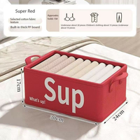 Boîte de rangement pliable en tissu non tissé, écologique et durable, pour vêtements de femmes, enfants et bébés, pour armoire et salon, à un seul niveau