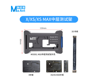 MaAnt ISocket Tester Fixture <span class=keywords><strong>4</strong></span> en 1 pour <span class=keywords><strong>iPhone</strong></span> X XS Xs Max 11 12 13 14 Pro Max Top Bottom Board Motherboard Function - Product Image 4