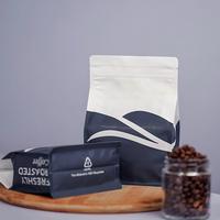 Sacs d'emballage en plastique épais à fond carré, 12 oz, pour café, personnalisables, avec fermeture éclair – Vente chaude