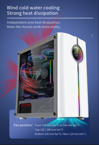 SNOWMAN Premium Mid-<span class=keywords><strong>Tower</strong></span> Gaming Pc <span class=keywords><strong>Case</strong></span> Computer Cases Towers Gabinete de escritorio Carcasa Pc RGB Gabinete Cpu <span class=keywords><strong>Case</strong></span> para Gamer - Product Image 4