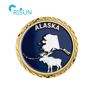 Pièces commémoratives personnalisées <span class=keywords><strong>de</strong></span> l'Alaska : Médaillon souvenir avec drapeau <span class=keywords><strong>de</strong></span> l'État <span class=keywords><strong>de</strong></span> l'Alaska, animaux et carte <span class=keywords><strong>de</strong></span> l'Alaska, pièce <span class=keywords><strong>de</strong></span> défi personnalisée <span class=keywords><strong>de</strong></span> l'Alaska - Product Image 5