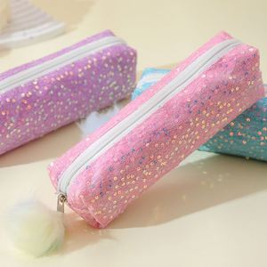 กระเป๋าดินสอประดับเลื่อมน่ารักสำหรับเด็กผู้หญิง, กระเป๋าใส่ปากกาแบบมีซิปพกพาสำหรับโรงเรียน - Product Image 3