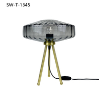 Lampe de table en verre bleu, style postmoderne, à intensité variable, pour restaurant, bureau, lampe de bureau LED, lampe de table moderne, vente chaude