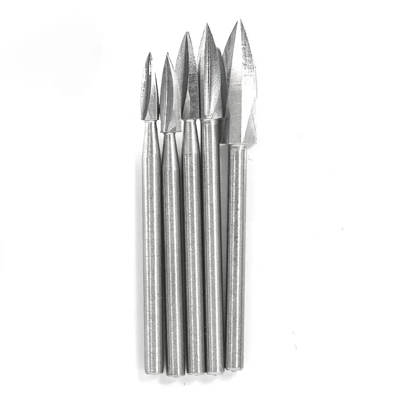 Wood Carving Engraving Drill Bit Set 3-blade wood Milling Cutters for Furniture Carving Three Blades Wood Carving Knife