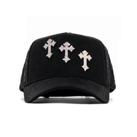 Casquettes de baseball vintage en daim de haute qualité El Tiempo Es Oro El Barbas X Beto Vega 5 panneaux, casquettes personnalisées Barbas pour homme