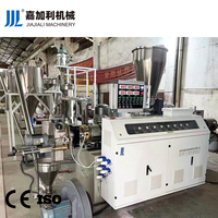 Machine de granulation de plastique, extrudeuse à double vis, fabrication de masterbatch PVC WPC, granulateur de recyclage plastique