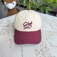 Gorra de Béisbol Personalizada al por Mayor con Logotipo Bordado, Estilo Dad Hat, 6 Paneles, Corona Suave Sin Estructura, Sarga de Algodón, Ajustable, Contraste, Venta al por Mayor