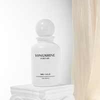 Ensemble de flacons de parfum de luxe, emballage cosmétique en verre opale blanc haut de gamme avec bouchon en marbre, contenants de parfum personnalisés