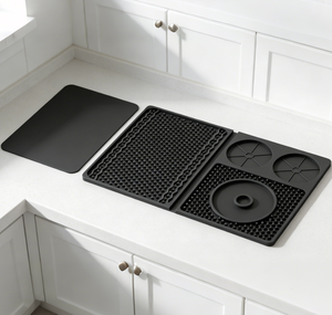 Food Grade Silicone Bar Counter Mat Multi-Functional Foldable Silicone Dish Dry Pad Kitchen Countertop Mat Cutting <strong>Board</strong> - Product Image 6