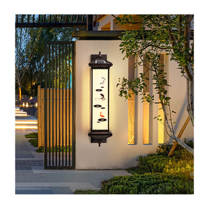 Applique murale carrée à LED à énergie solaire Éclairage de porche extérieur de jardin avec énergie solaire Y Baja Sube's Beautiful LED Pared Luces - Product Image 1