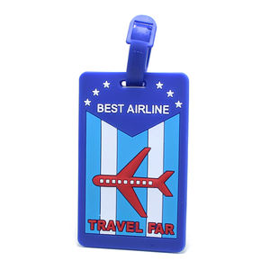 Sangle à boucle en plastique rouge Bus Cadeaux promotionnels Bagages Valise ID Nom Étiquettes Logo personnalisé PVC Caoutchouc Silicone <span class=keywords><strong>Voyage</strong></span> Bagages Étiquettes - Product Image 4