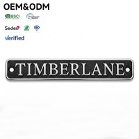 Plaque signalétique personnalisée en alliage de zinc moulé sous pression, polie, électroplaquée, peinte, avec logo de marque, étiquette, badge, insigne