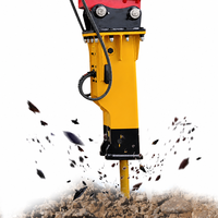 Marteau hydraulique de type supérieur et de type latéral SB121 pour excavatrice de grande taille de 30 à 45 tonnes