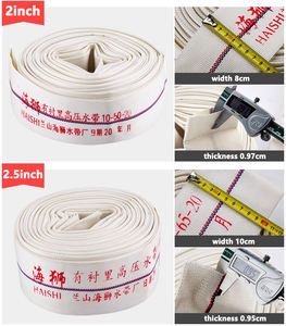 Yüksek basınç 2 2.5 inç tarım sulama yangın su hortumu büyük fıskiye için düz tuval yangın hortumu yatıyordu - Product Image 5