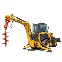 Traktor Berat Backhoe Loader Dijual 2500kg MR30-25 dengan Hammer dan Rotating Grab