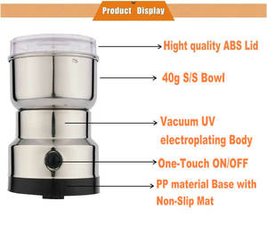 Personnalisation professionnelle moulins à café en grains moulin à café électrique multifonctionnel - Product Image 4