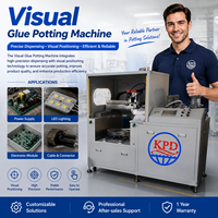 Máquina Automática de Dosificación de Pegamento AB de 2 Componentes con Posicionamiento Visual, Dispensador de Resina Epoxi y Silicona para Componentes Electrónicos de PCB y LED
