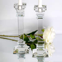 Porte-bougie en cristal K9 de haute qualité, cadeau de mariage, décoration de la maison, ornements de bougies