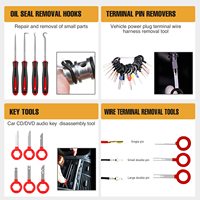 C1056 Kit de 238 outils de démontage de garnitures automobiles, comprenant des clips de retenue de pare-chocs à broche à pression, des outils de démontage de bornes de fixation et des outils de démontage à levier