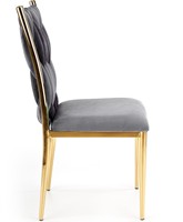 Chaise de salle à manger en tissu à dossier haut Beige blanc marron rose gris or noir jambe en métal chaise de salle à manger en velours