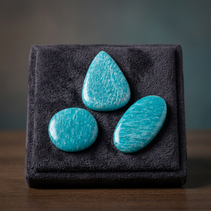 Piedras Sueltas de Amazonita Verde Natural para Joyería y Artesanía, Corte Brillante Redondo, Certificadas por Terceros - Product Image 1