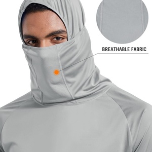 Camiseta Táctica Transpirable con Protección UV UPF 50+ de Secado Rápido en Verde Neón, Camiseta de Pesca para Hombre, Ropa de Pesca, Sudadera con Capucha de Camuflaje Personalizada - Product Image 6