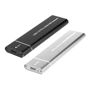 USB3.1 M.2 SSD Enclosure Mobile Case Prend en charge le protocole NVME vers Type-C Solid Metal External Hard Disk Case Laptop Phone SSD