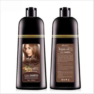 Dunkelbraunes OEM ODM Magic Grey Coverage Natürliches nicht allergisches organisches chemikalien freies One Step Dye Color Haarfarben shampoo