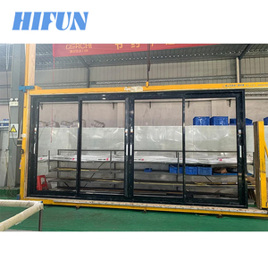 Heavy Duty Exterior Elevador e Slide Portas Entrada Principal Furacão Impacto Varanda Pátio Alumínio Multi Painel Portas Deslizantes
