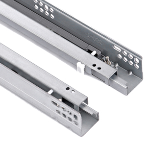 Glissières de tiroir encastrées de 350 mm à ouverture par pression, extension simple, rails de tiroir dissimulés pour meubles - Product Image 6