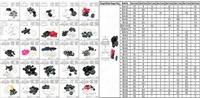 Bouchon en caoutchouc à bride 32.3x38.2x5.7x3x8.7x24.3x34.2x11.7mm