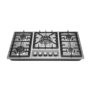 Высококачественная кухонная плита из нержавеющей стали, бытовая кухонная техника, 5 горелок, газовая плита
