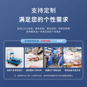 <b>Trolley</b> Platform <b>Trolley</b> Plastic Supermarket <b>Trolley</b> Portable Folding Mute Trailer Warehouse Pulling Goods Manufacturing - Product Image 3