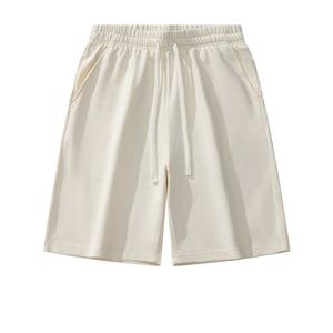 Novedad de verano para hombre, pantalones cortos de felpa, pantalones deportivos informales de Color sólido, ropa holgada para hombre, pantalones cortos de cinco puntos para niños - Product Image 1