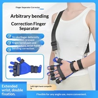 Séparateur de doigts réglable en silicone pliable de type sangle pour la rééducation post-AVC et hémiplégie, Classe III, Garantie 2 ans