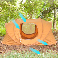 JWF-229 tente pop-up de camping en plein air tentes de type bateau tente en toile portable à lancer automatique