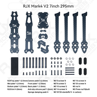 RJX Mark4 V2 7 Zoll 295mm Carbonfaser 3K Twill Matt-Finish FPV Racing Drohnenrahmen