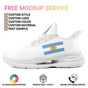 Chaussures de sport à lacets personnalisées <span class=keywords><strong>avec</strong></span> nom d'équipe imprimé sur demande, fabrication directe usine, OEM ODM, baskets personnalisées pour fans FN079-26027048-4 - Product Image 2