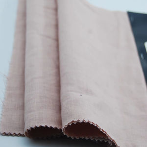 リネンビスコース55/45生地裏地用無地毛糸染め生地在庫あり - Product Image 1