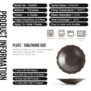 Al por mayor directo de fábrica japonés de Catering ensalada de frutas plato de Pasta de porcelana platos de cena para Hotel <span class=keywords><strong>restaurante</strong></span> - Product Image 6