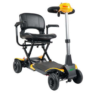 Scooter électrique pliable léger à 4 roues, design fauteuil à dossier haut, portable pour usage extérieur, moteur 250W pour personnes à mobilité réduite - Product Image 1