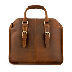 Luxury Real Leather <b>Small</b> Messenger <b>Bag</b> Sport Crossbody Shoulder Satchel <b>Laptop</b> Office Work Travel Unisex Business Business Gift - Product Image 3