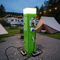Piedestal intelligent pour l'eau et l'électricité, grande taille, couleur personnalisable, pour camping-car, camping, quai de yacht et jardin